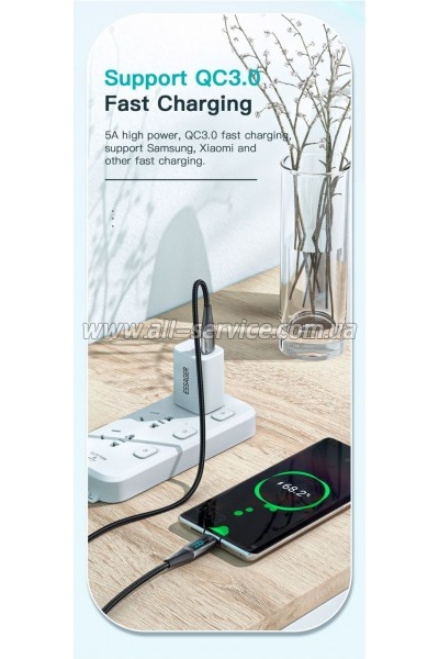 ���� ������ USB-C to USB-C 2.0m 100W Digital Display blue Essager (ES-XCTT1-YDA03)