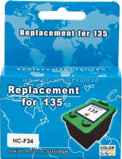 �������� MicroJet �135 HP DJ 5743/ 6543 ������ C8766HE Color (HC-F34)