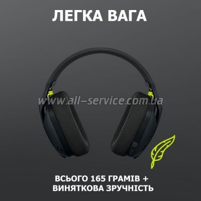  Logitech G435 Lightspeed Wireless Gaming Headset Black (981-001050)