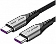 Дата кабель USB-C to USB-C 2.0m 5A aluminum gray Vention (TAEHH) Дата кабель USB-C to USB-C 2.0m 5A aluminum gray Vention (TAEHH)