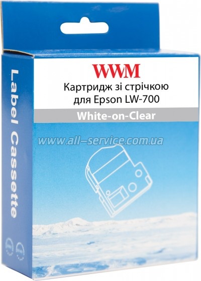 �������� WWM ��� Epson LW-700 24mm � 8m White-on-Clear (WWM-ST24S)