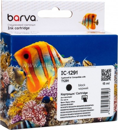  Barva Epson T1291/ C13T12914011/ C13T12914012 black (IC-1291)