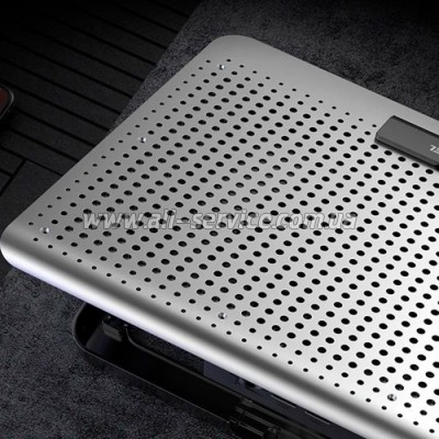    IceCoorel 10-15.6", 1*180mm 580 RPM, 2*USB, 350x225x26mm, Silver (A18)