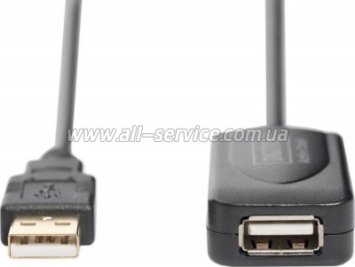���� ������ USB 2.0 AM/AF 5.0 m active Digitus (DA-70130-4)