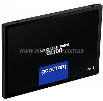SSD  Goodram SSD CL100 Gen.3 960GB 2.5" SATA III 3D NAND TLC (SSDPR-CL100-960-G3)
