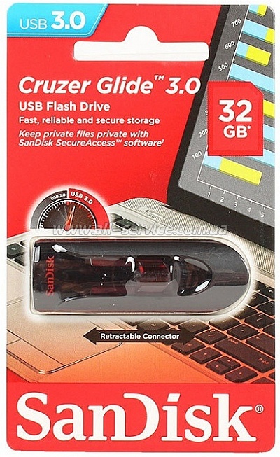  32GB SanDisk USB 3.0 Glide (SDCZ600-032G-G35)