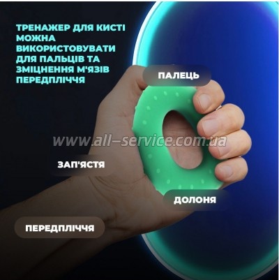  PowerPlay PP-4338 Hand Grip Medium 20   (PP_4338_Green_20kg)