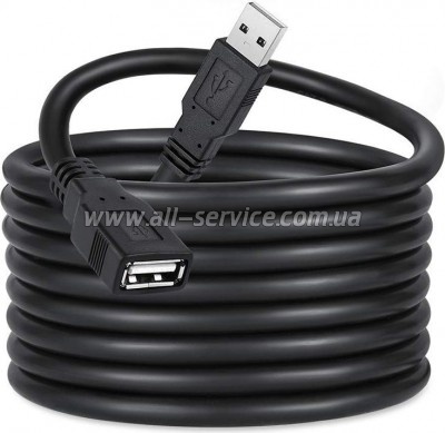 ���� ������ USB 2.0 AM/AF 1.8m black ColorWay (CW-CBUF076-BK)