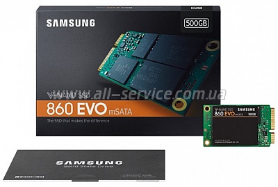 SSD ���������� Samsung 860 EVO 500GB mSATA V-NAND 3bit MLC (MZ-M6E500BW)