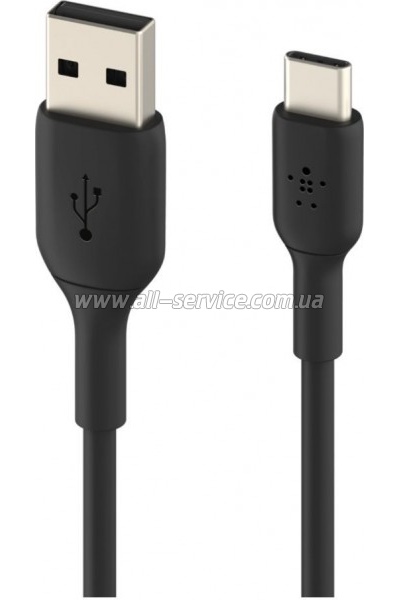 ���� ������ USB-C to USB-C 1.0m PVC black Belkin (CAB003BT1MBK)