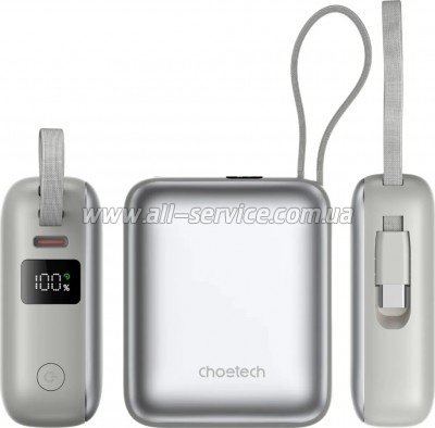������� ������������� Choetech 10000mAh 35W PD, Grey (B832-GY)