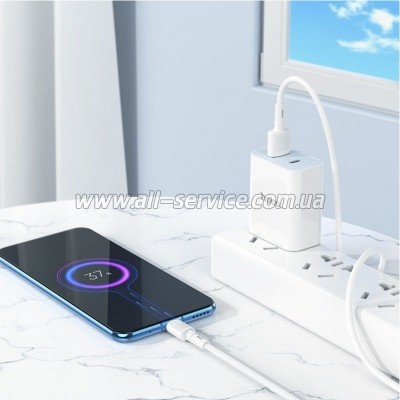 ���� ������ USB 2.0 AM to Micro 5P 1.0m 2.4A PVC X83 white HOCO (6931474770899)
