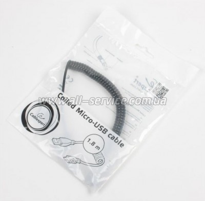 ���� ������ USB 2.0 AM to Micro 5P 1.8m Cablexpert (CC-mUSB2C-AMBM-6)