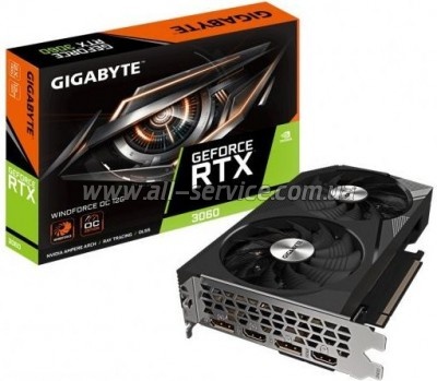  GIGABYTE GeForce RTX3060 12Gb WINDFORCE OC (GV-N3060WF2OC-12GD 2.0)