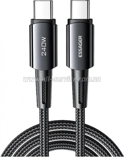 ���� ������ USB-C to USB-C 1.0m 240W Essager (EXCTT3-CG0G-P)
