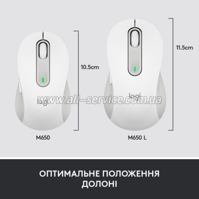  Logitech Signature M650 Wireless for Business Off-White (910-006275)