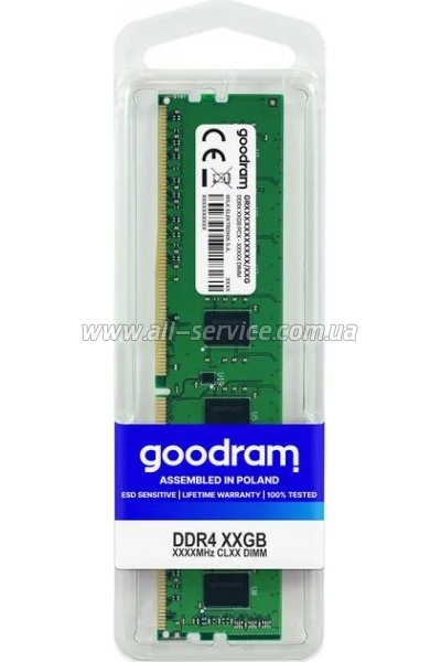     DDR4 8GB 2666 MHz Goodram (GR2666D464L19S/8G)