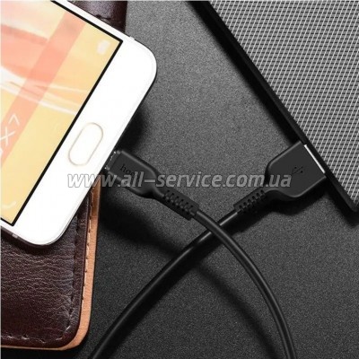 ���� ������ USB 2.0 AM to Micro 5P 3.0m 2A X20 black HOCO (6957531068945)