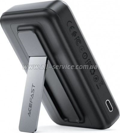 ������� ������������� Acefast Magnetic Wireless 10000mAh 22.5W PD Metal Gray (6974316284871)
