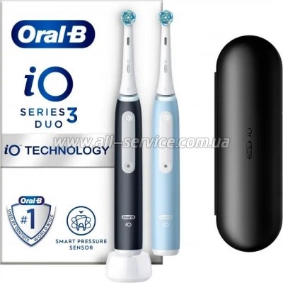 ������������� ������ ����� Oral-B iO Series 3 Duo Black & Blue (8006540731772)