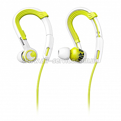Наушники Philips ActionFit SHQ3400LF/00 Lemon Frost Наушники Philips ActionFit SHQ3400LF/00 Lemon Frost