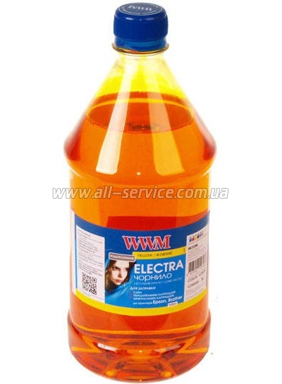 Чернила WWM ELECTRA для Epson 1000г Yellow Водорастворимые (EU/Y-4) с расширенной совместимостью Чернила WWM ELECTRA для Epson 1000г Yellow Водорастворимые (EU/Y-4) с расширенной совместимостью