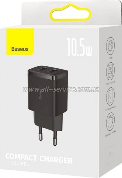 �������� ������� Baseus Compact 2U Black (CCXJ010201)