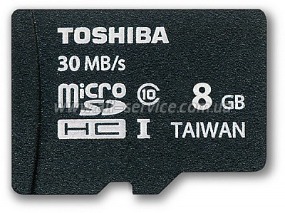   8GB TOSHIBA microSDHC Class 10 UHS-I + SD  (SD-C008UHS1 (BL5A)