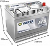 ����������� ������������� Varta 72�� Blue Dynamic EFB ����  N72 (572501076)