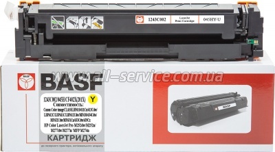 �������� BASF Canon 045H/ Canon MF-610/ 630 ������ 1243C002/ CF402X/ 201X Yellow (BASF-KT-045HY-U)