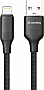 ���� ������ USB 2.0 AM to Lightning 2.0m 3A TPE embossed black ColorWay (CW-CBUL102-BK)