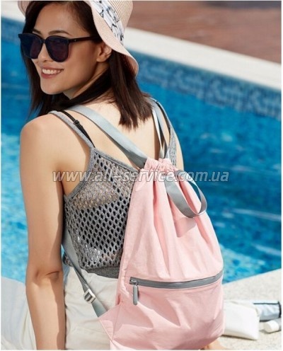   Xiaomi RunMi 90 Points Lightweight Urban Drawstring Backpack Pink (6972125146175)