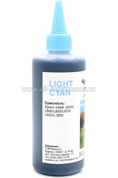  Makkon Epson L800/ L805/ L810/ 250  light cyan (IMN-EPS-L800-250LC)
