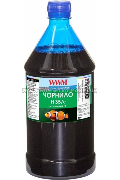 Чернила WWM для HP №22/ №134/ №121 1000г Cyan Водорастворимые (H35/C-4) для СНПЧ Чернила WWM для HP №22/ №134/ №121 1000г Cyan Водорастворимые (H35/C-4) для СНПЧ