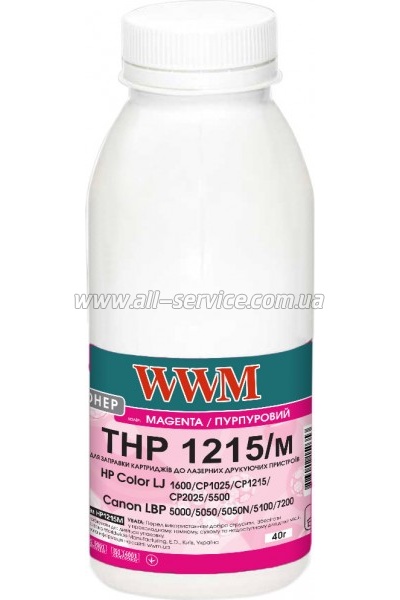  WWM HP CLJ CP1215/ CP1515/ CM1312 Magenta 40/  (HP1215M)