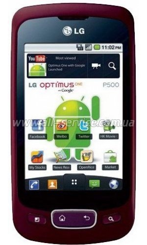  LG P500 Optimus Metalic Wine