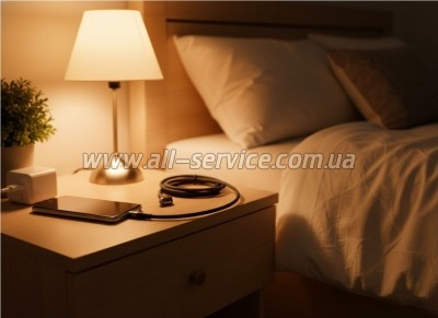 ���� ������ USB-C to USB-C 1.5m 5A 100W Quick Charge magnetic black BeCover (714555)