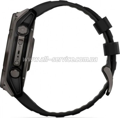 �����-���� Garmin fenix 8 51mm,Saph Solar,CrbnGry Ti/Blk,Blk/PblGryBnd (010-02907-11)