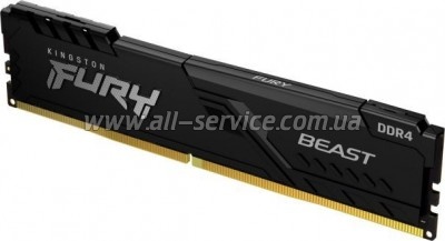     DDR4 32GB 3600 MHz Fury Beast Black Kingston Fury (ex.HyperX) (KF436C18BB/32)