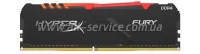  Kingston HyperX Fury DDR4 16GB 3000 CL15, RGB, Black (HX430C15FB3A/16)