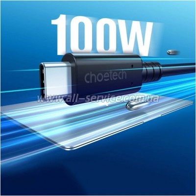 ���� ������ USB-C to USB-C 0.8m USB 4 100W 40Gbps 8K60Hz Choetech (XCC-1028)
