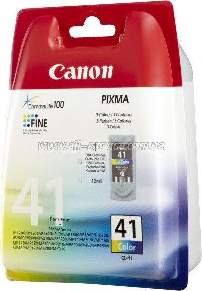 �������� Canon CL-41 Color Canon PIXMA MP210/ MP450/ MX310 (06170001/ 0617B025)