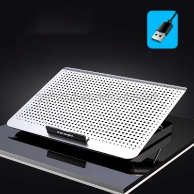    IceCoorel 10-15.6", 1*180mm 580 RPM, 2*USB, 350x225x26mm, Silver (A18)