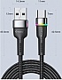 ���� ������ USB 2.0 AM to USB-C 0.5m 3A LED black Essager (EXCT-XCDB01)