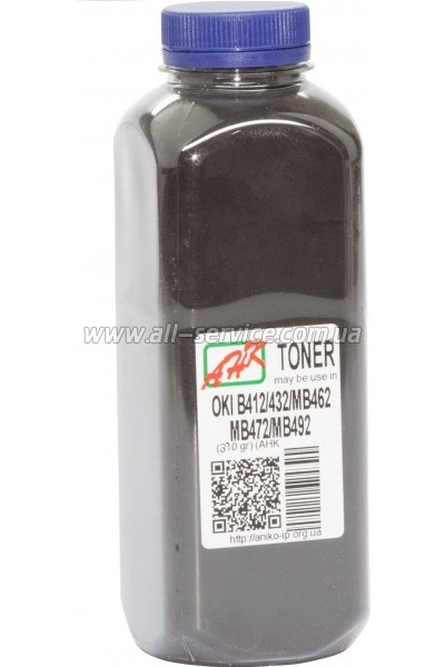 Тонер АНК OKI B412/ B432/ MB462 бутль 370г (3202513) Тонер АНК OKI B412/ B432/ MB462 бутль 370г (3202513)