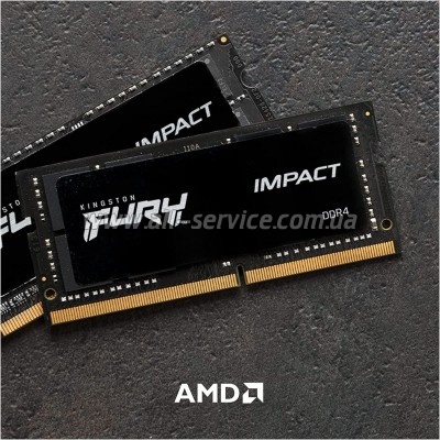������ ������ ��� �������� SoDIMM DDR4 16GB 3200 MHz Impact Kingston Fury (ex.HyperX) (KF432S20IB/16)