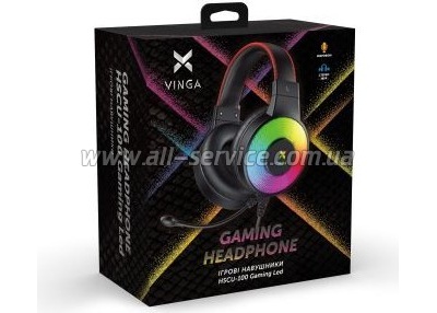  Vinga HSCU-100 Gaming LED Black (HSCU-100)