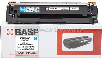  BASF Canon 046/ LBP-650/ HP LJ Pro M452dn  1249C002/ 046C/ CF411A Cyan (BASF-KT-CRG046C-U)
