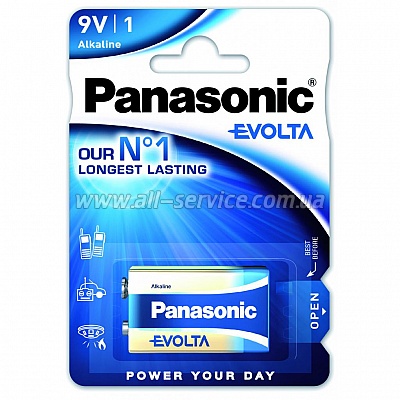  Panasonic Evolta  6LR61 (6LR61EGE/1BP)