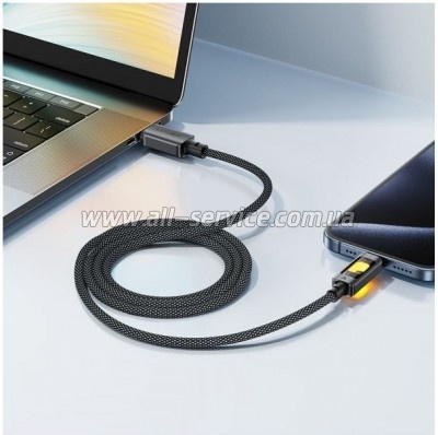 ���� ������ USB-C to USB-C 1.2m 60W black Acefast (6974316284666)